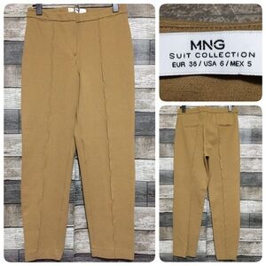 Mng Suit Collection Knit Stretch Pants Women’s 6 (Inseam 25) Flaw Read